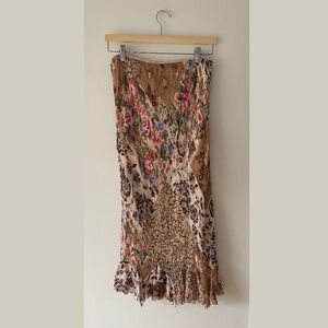 Midi Floral Y2K Skirt